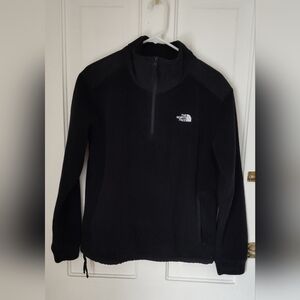 Women's Black The North Face Polartec 1/4 Zip Pullover Size Medium